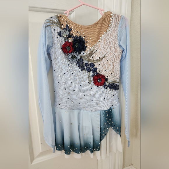Custom Made Figure Skating Dress - Picture 2 of 4